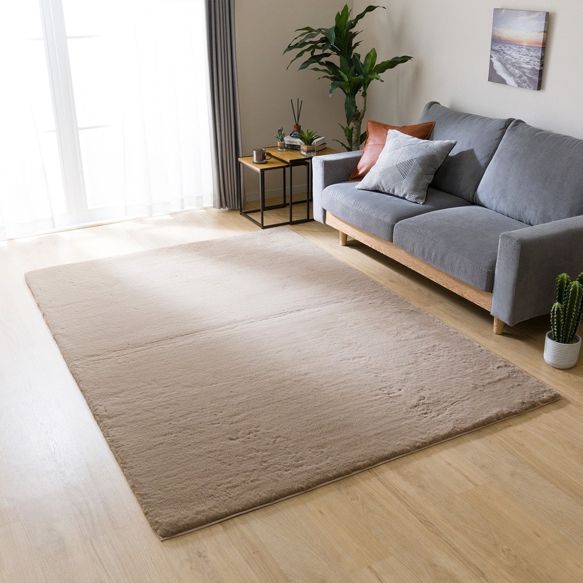 ニトリ アクセントラグ(ウサギS2 BR 140X200) - 通販 | 家具と