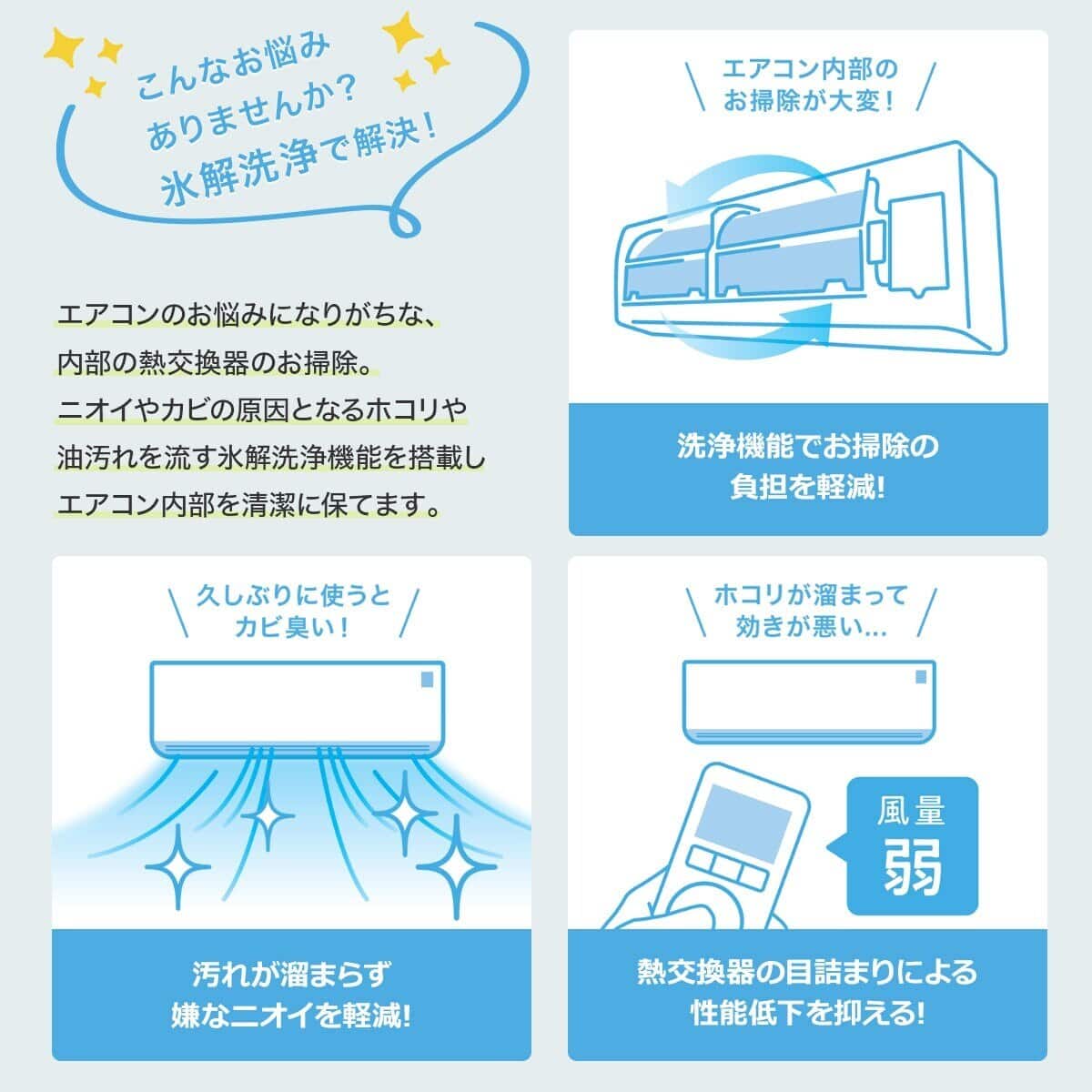 Wi-Fi エアコン 6畳用 (標準取付工事無し・リサイクル回収無し