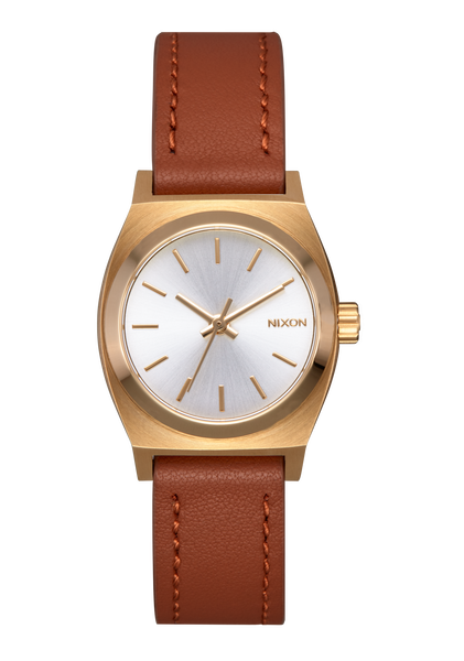 Small Time Teller Watch | Light Gold / White Sunray | Women's