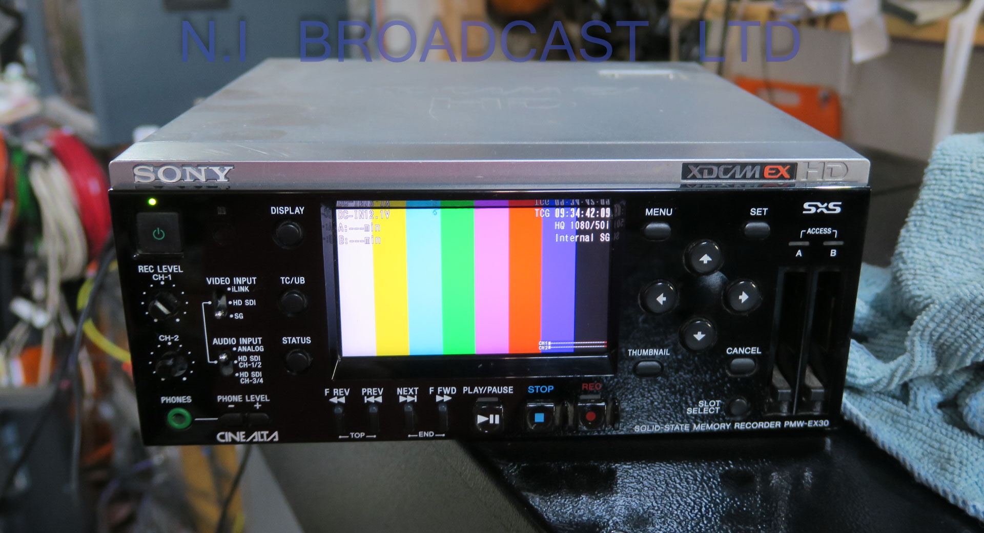 Sony pmw-ex30 Sxs XDcam ex HD recorder / player for SXS memory