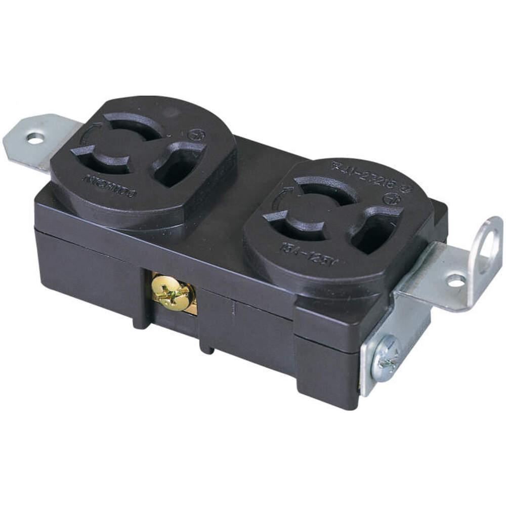 日動工業株式会社｜金具付抜止コン セント茶