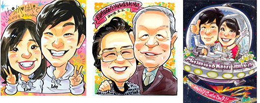 yashico」の似顔絵ネット注文 | オレンジスマイル