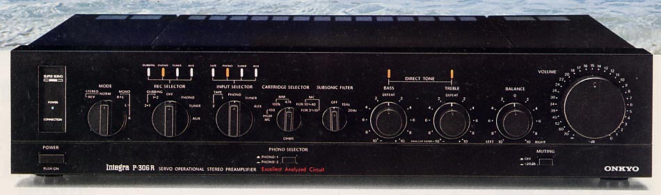 SONY Integra P-306RS ステレオプリアンプ 通電確認のみ ONKYO Integra