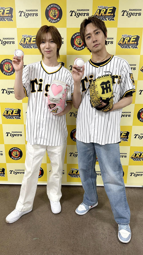 阪神】Travis Japanの七五三掛龍也と中村海人がサプライズでファースト
