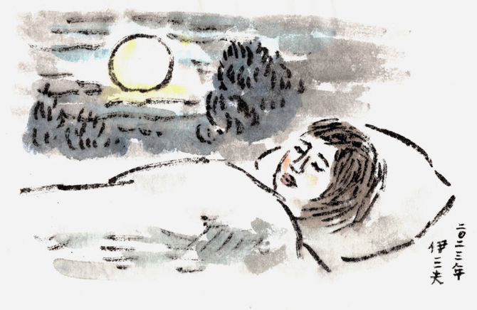 挿絵・牧野伊三夫さん（北九州市出身） - ひたすら書き進んでいく