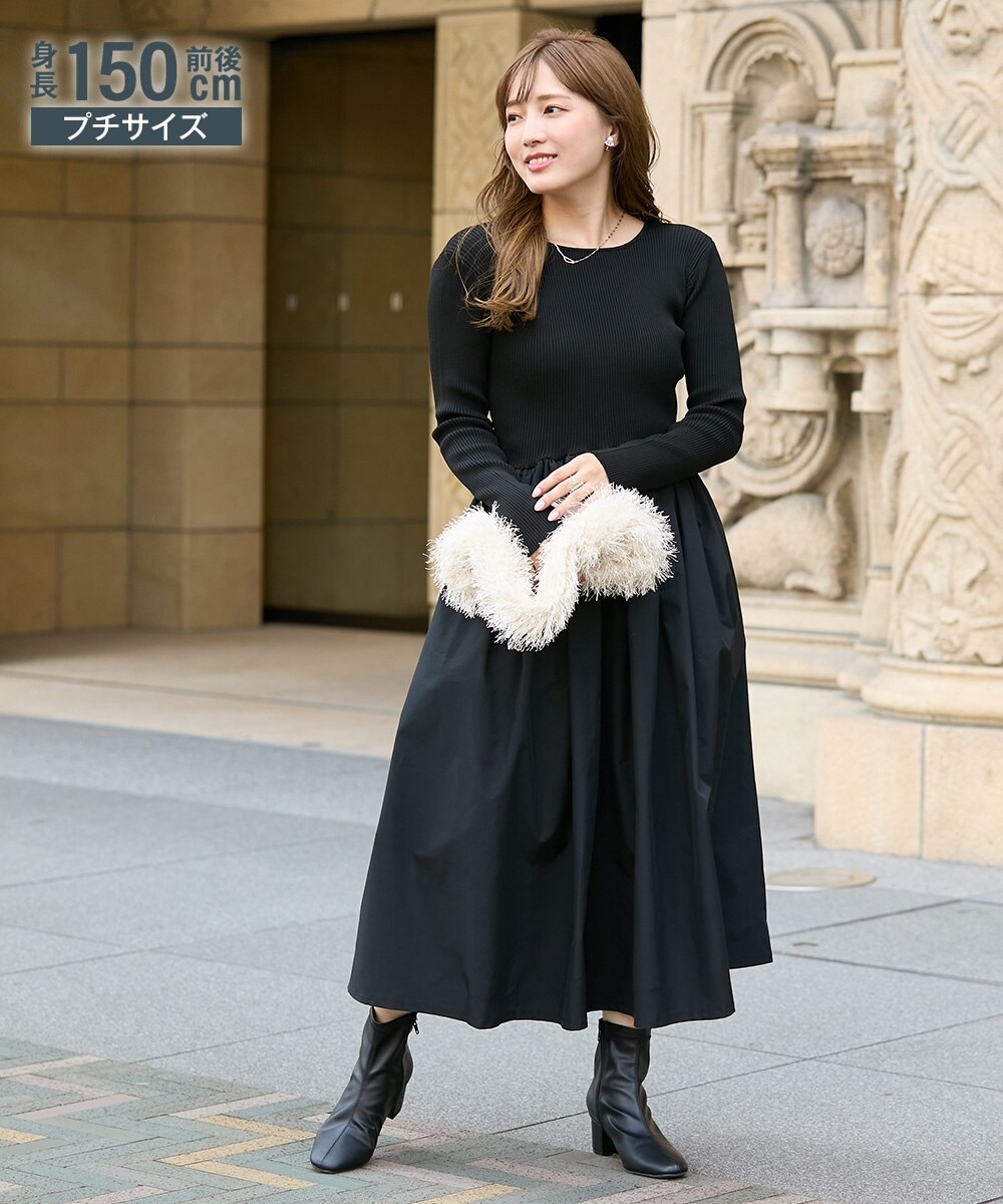 グラントイーワンズ BiBi レディースエレクトパンプ 7分袖 ブラック LL