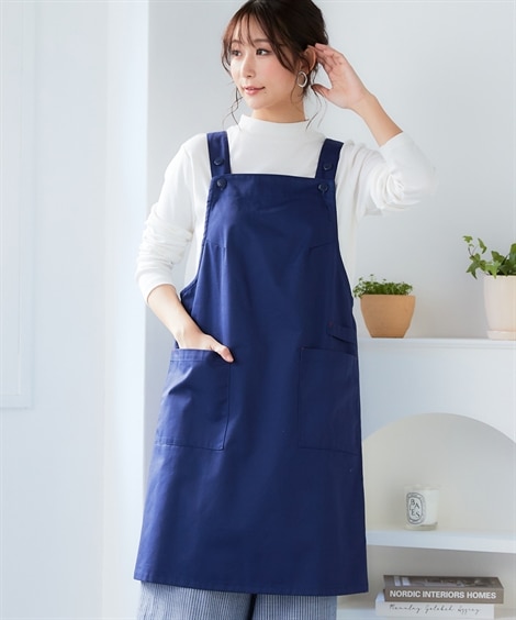 ネイビー 大きいサイズ エプロン・三角巾 通販【ニッセン公式】