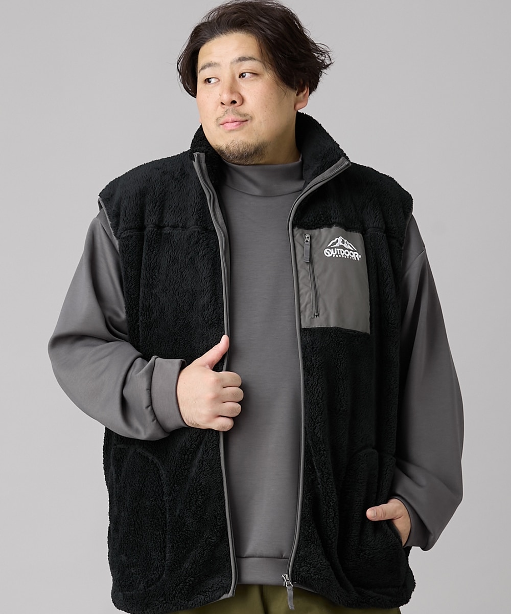ボアフリースベスト アウトドアプロダクツ 【大きいサイズ】 通販