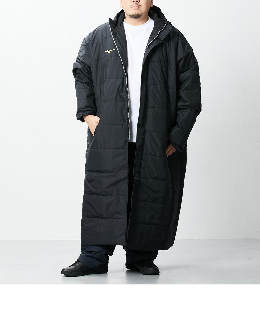 ミズノ 中綿ロングコート（ユニセックス）（大きいサイズ あり） 通販
