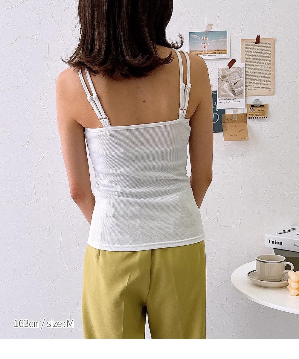 ホルターネックリブキャミソール（ソフトカップ付） 通販【ニッセン】