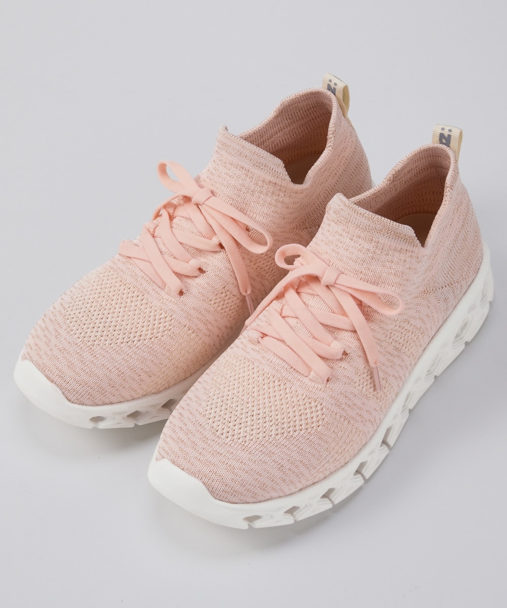 ゆったり幅広】moz（モズ）超軽量やわらかニットレーススニーカー