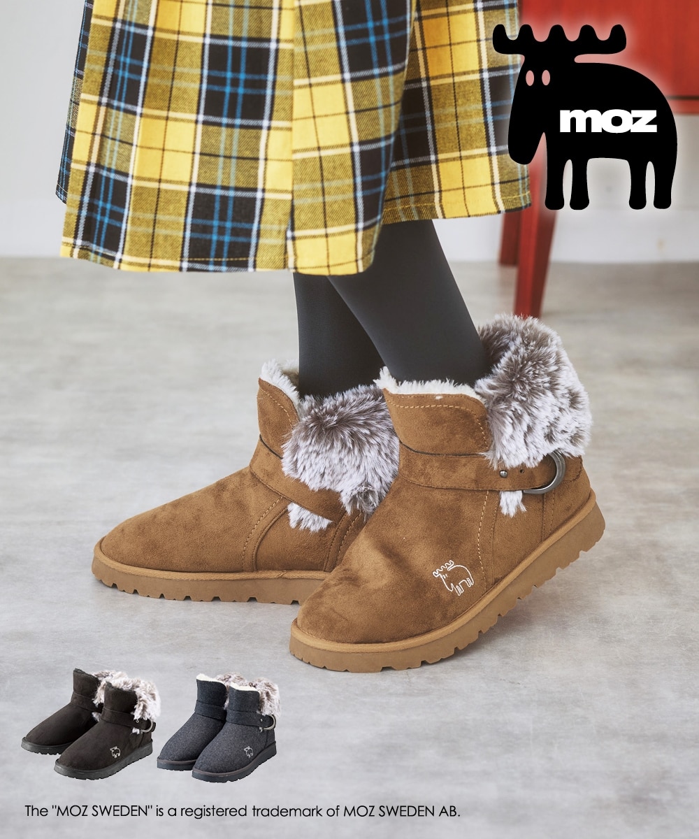 moz エコファー厚底ムートン調ブーツ（ワイズ3E） 通販【ニッセン】