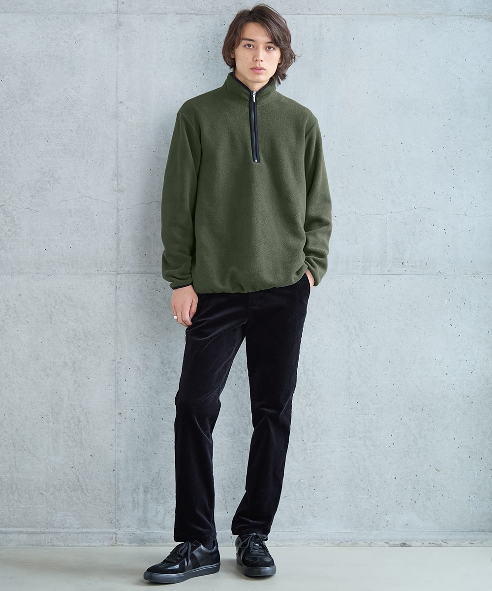 フリースハーフジップトレーナー【大きいサイズ有】 通販【ニッセン】