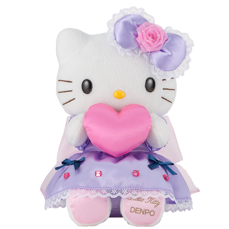 ハローキティ（ラベンダーハート） | 祝電 | 電報申込サイトD-MAIL