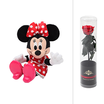 ミニーマウス（ラブリー）＜プリザーブドフラワー付き＞ 詳細 | NTT