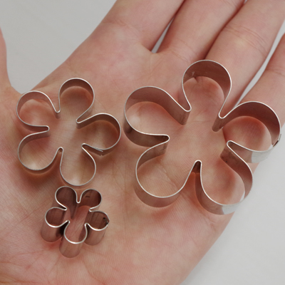 花形クッキー型 ステンレス製 約8cm 抜き型（花）8cm | サンクラフト