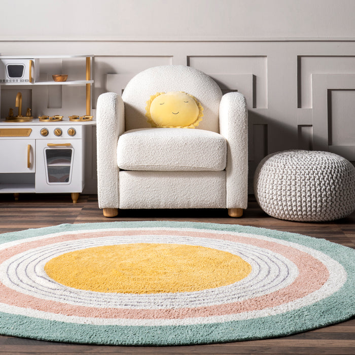 Nydia Circular Kids Machine Washable Area Rug — nuLOOM