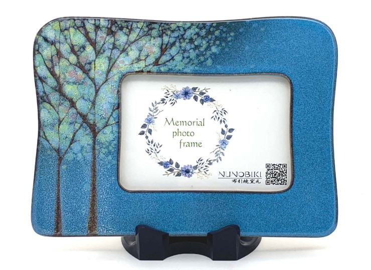 フォトフレーム（こもれ陽｜小｜ブルー） | 布引焼窯元