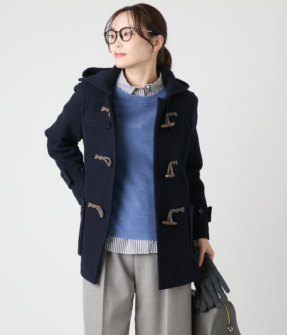 ウールバスケット ショートダッフルコート(71556450-2025