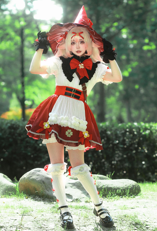 クレー 星燭に揺れる爛花 コスプレ 衣装 - 原神 クレー コスプレ