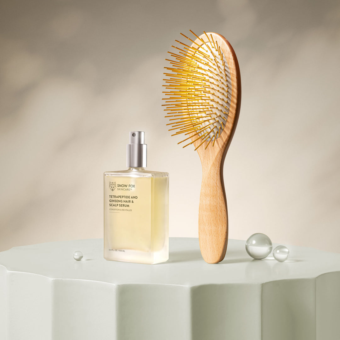 Gua Sha Hair & Scalp Brush: Premium Wooden Edition – Snow Fox Skincare