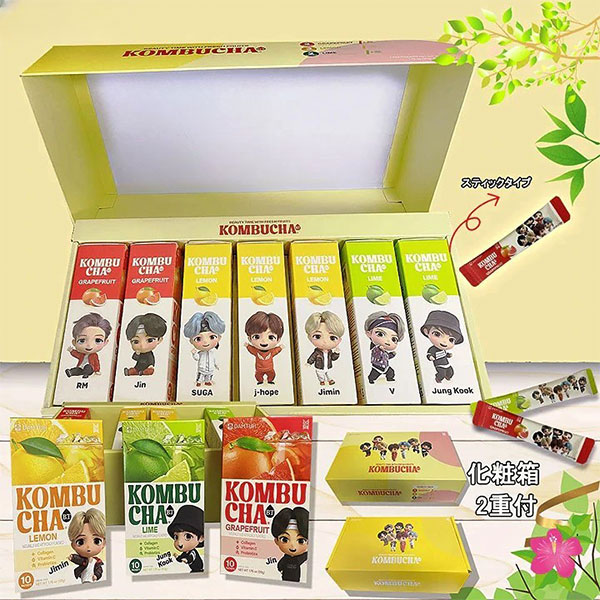 韓国市場」コンブチャ BTS 7個入ギフトセット 販売 | 美しさを支えて