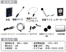 エペルホン 声を使う案内業務、のどの弱い方向け 携帯型スピーカー