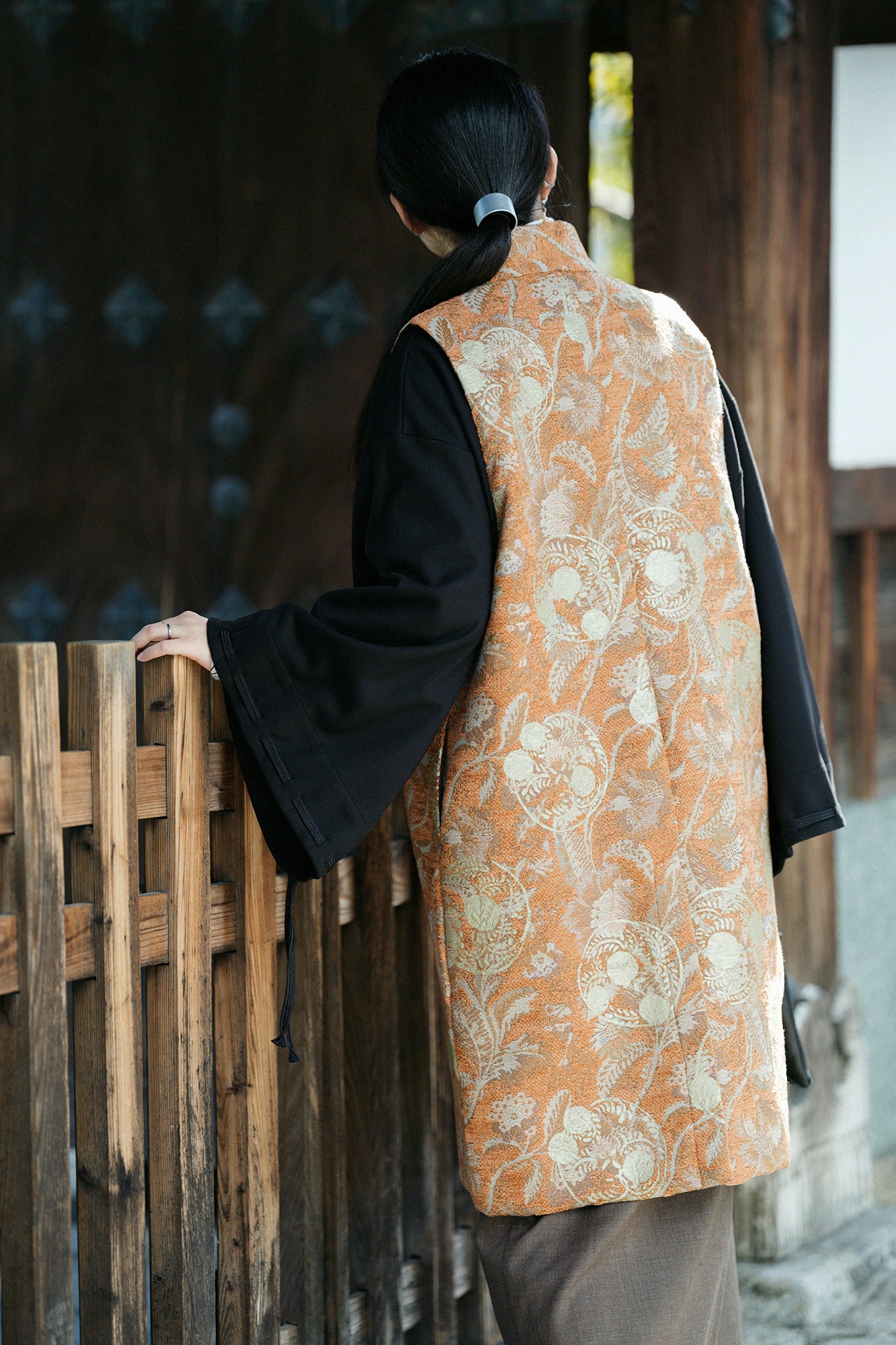 ゴブラン 長陣羽織（ながじんばおり） 袷（あわせ）／草紋（そうもん）