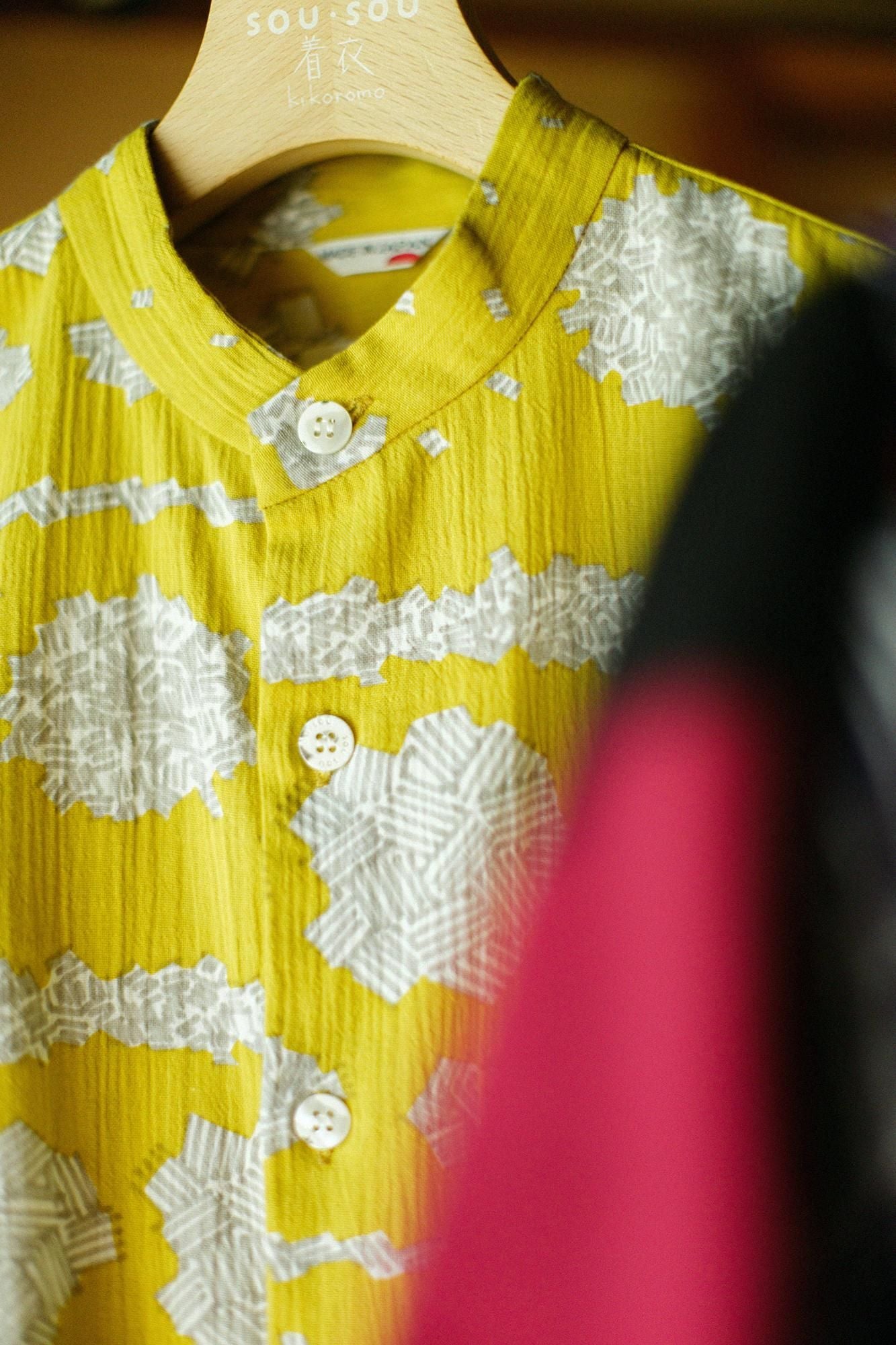 高島縮 20/20 薙刀長草衣（なぎなたながそうい）／白つめ草（しろつめ