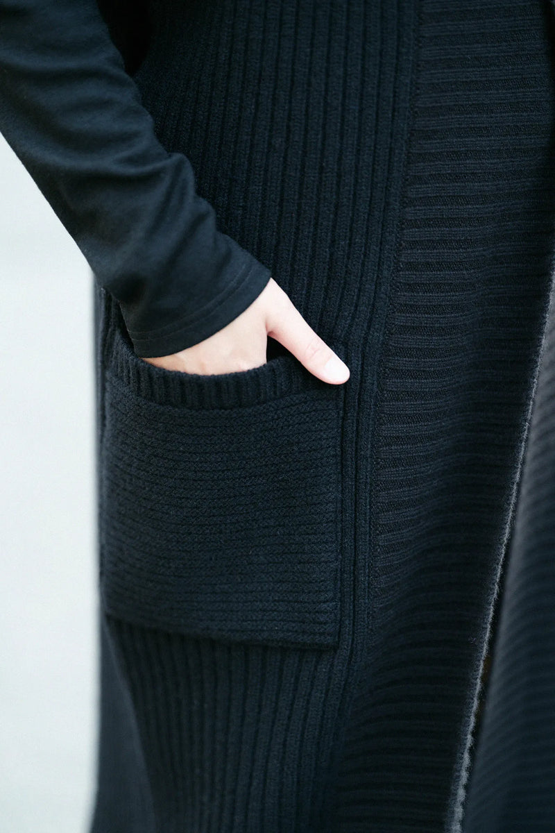 SOU・SOU×ALPHA カシミヤ混 背子 畝