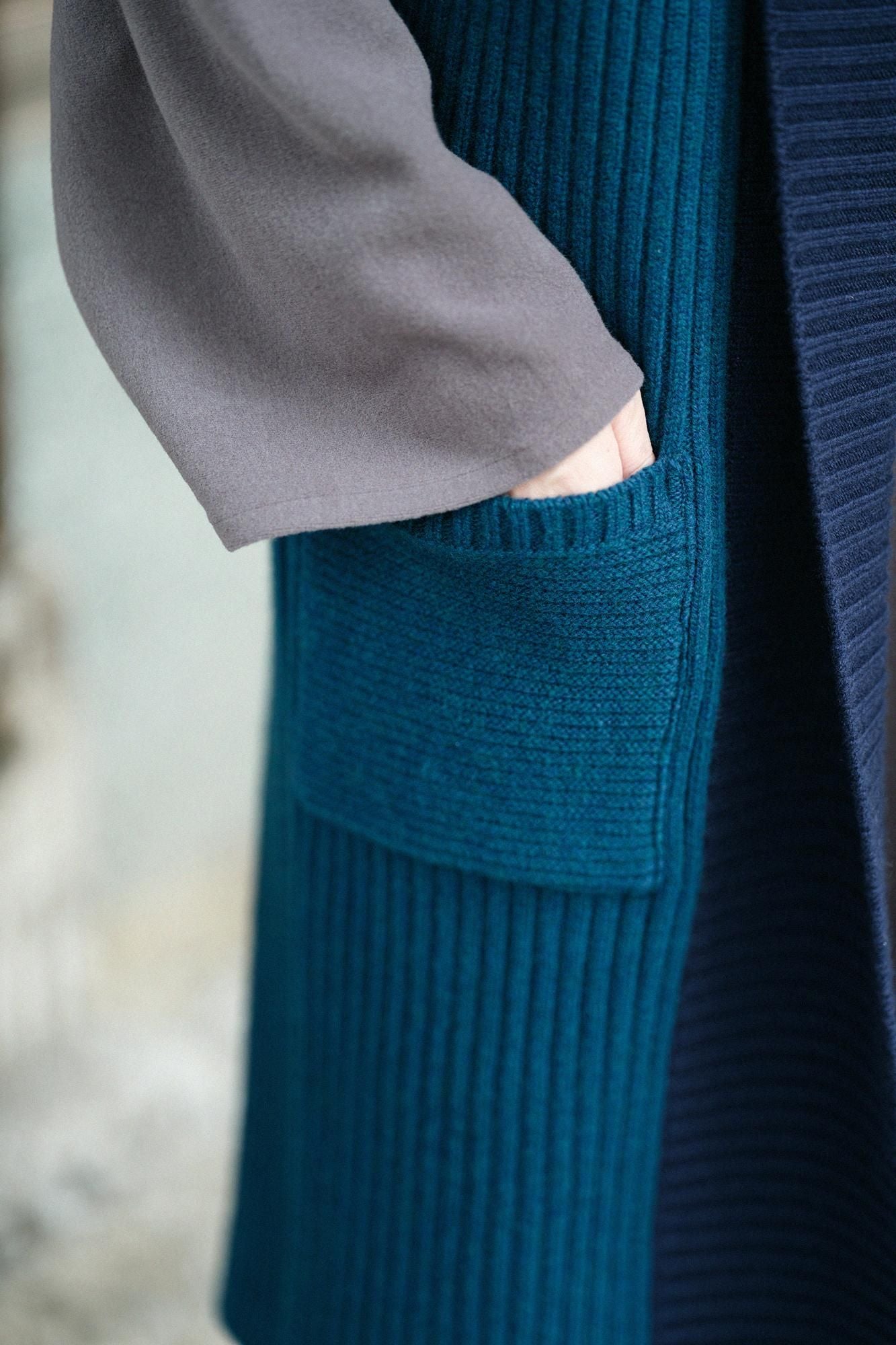 SOU・SOU×ALPHA カシミヤ混 背子（はいし） 畝（うね） 長丈（ながたけ）／