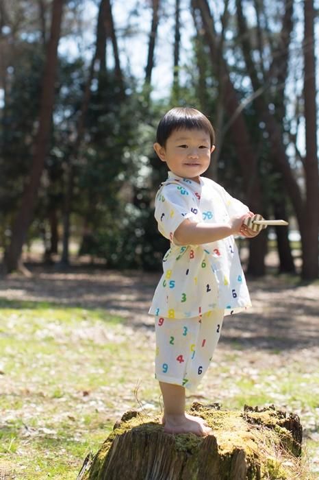 ○いせもめん こどもじんべい／そすう ごしき