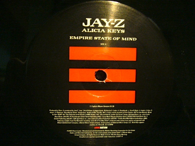 JAY-Z & ALICIA KEYS ‎/ EMPIRE STATE OF MIND - SOURCE RECORDS