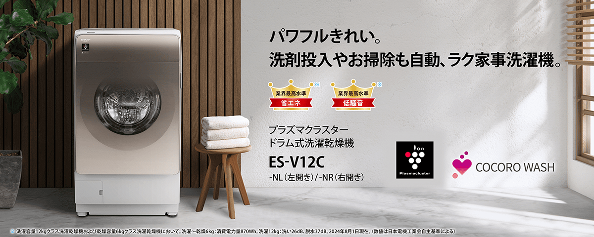 ドラム式洗濯機 アッシュゴールド ES-V12C-NR ［洗濯12.0kg /乾燥6.0kg