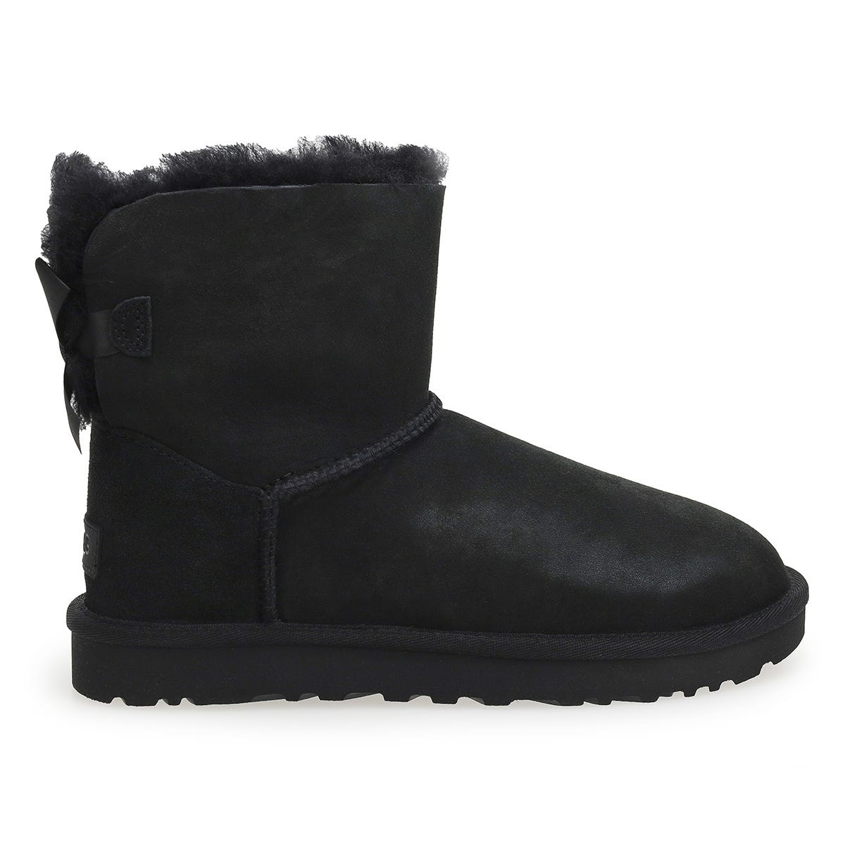 UGG Women's Mini Bailey Bow II Boot - Black | SoftMoc.com