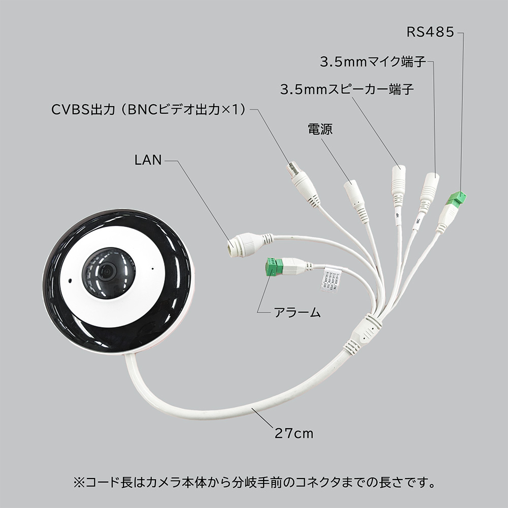 Secula SCL-06FA01】6MPフィッシュアイ IPネットワークカメラ