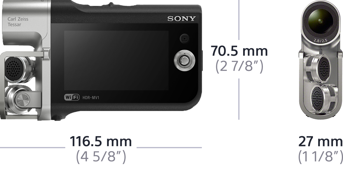 HDR-MV1 Specifications | Music Video Recorders | Sony Asia Pacific
