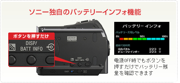 DCR-SR65 特長 : らくらく操作で楽しめる | デジタルビデオカメラ