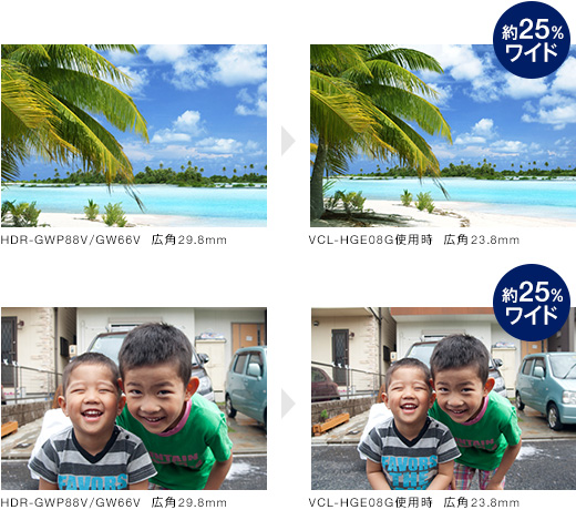 VCL-HGE08G 特長 | デジタルビデオカメラ Handycam ハンディカム | ソニー