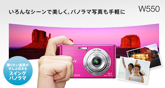 DSC-W550 特長 : カメラまかせで簡単キレイ | デジタルスチルカメラ