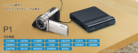 商品の特長 | VRD-P1 | ブルーレイディスク／DVDライター | ソニー