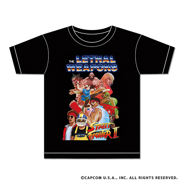 ストリートファイターIIコラボレーションTシャツ(全3種)が発売決定