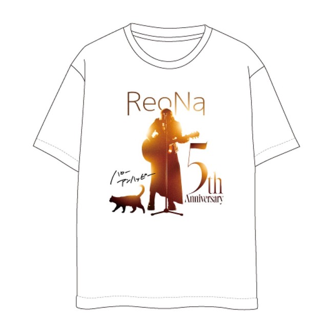2023年10月上旬出荷分】ReoNa 5th Anniversary Tｼｬﾂ[M][ﾎﾜｲﾄ]・ReoNa