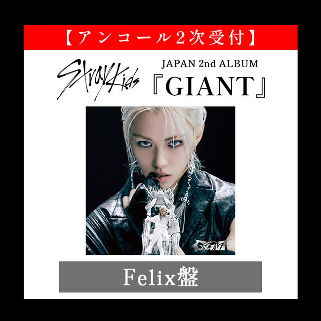 スキズGIANTトレカFC限定版コンプ Felix straykids GIANT FC限定盤