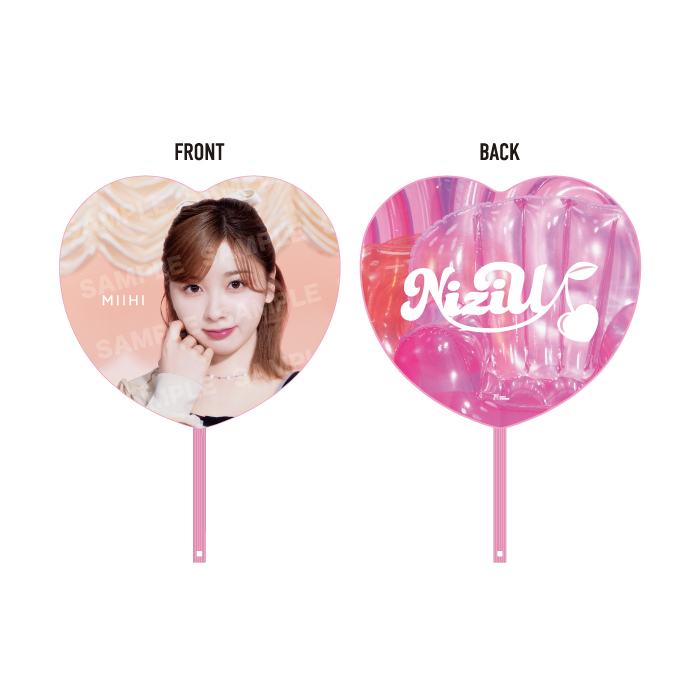 ﾊｰﾄうちわ【MIIHI】・NiziU | Sony Music Shop・CD・DVD・ﾌﾞﾙｰﾚｲ