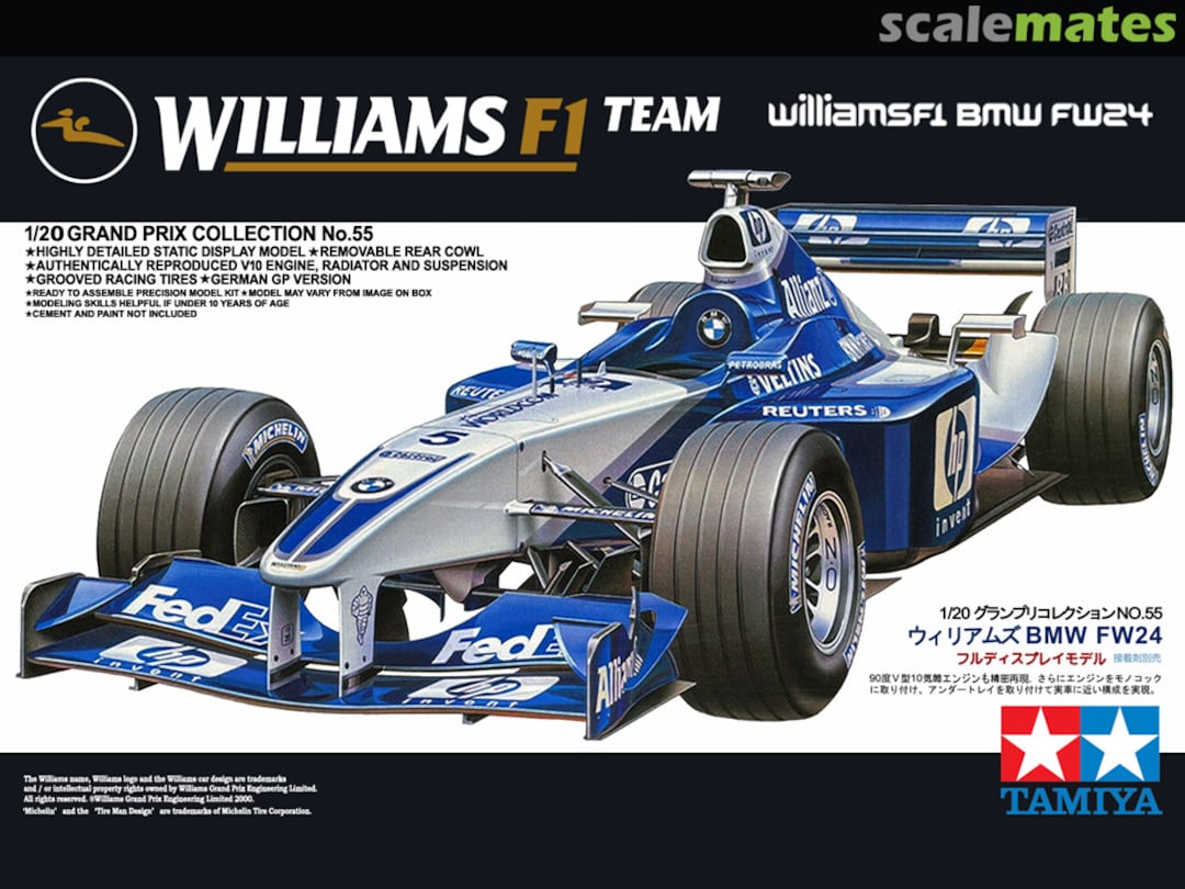 2002 Williams F1 BMW FW24, Tamiya 20055 (2003)
