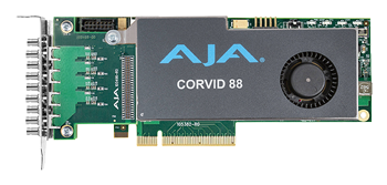 AJA Corvid 88-T 8-Lane PCIe 2.0 Card, 8-In/8-Out LN150407 - CRV88