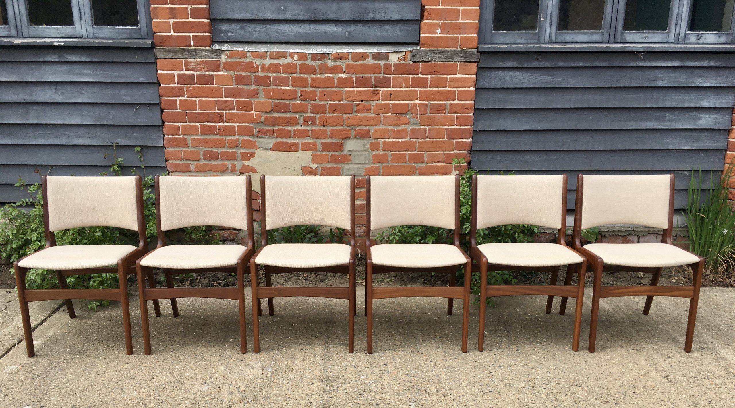 Erik Buch Walnut Danish Dining Chairs – Model 89 for Anderstrup
