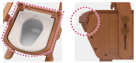 アロン化成 家具調トイレセレクトRはねあげ 自動ラップ 標準・ソフト