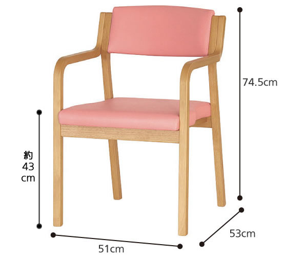 スタッキングチェア2脚セット Care-116-AC 介護・福祉施設向け椅子